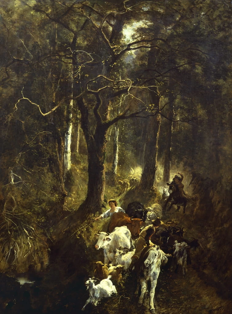 Pascolo a Fontainebleau